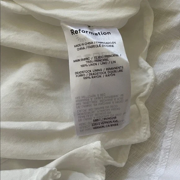 New Reformation Balia Linen Dress - Picture 8 of 8